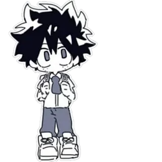 🙂 f2a6ab94 Izuku Midoriya My Hero Academia anime, manga, My Hero Academia, Izuku Midoriya, deku telegram sticker