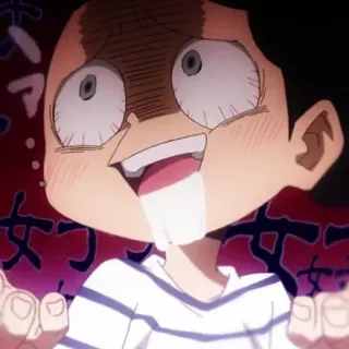 🎭 9a136238 Anime, Mangá, Desenho animado, Expressão, Personagem, Animado whatsapp sticker