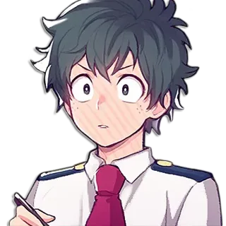 😧 8c58f726 Izuku Midoriya My Hero Academia 애니메이션, 나의 히어로 아카데미아, 미도리야 이즈쿠, 데쿠, 히어로, 캐릭터, 스티커 telegram sticker