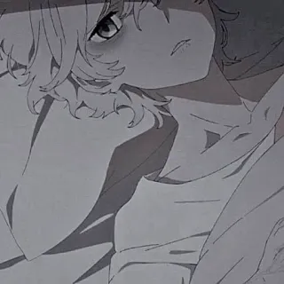 😔 323c0139 anime, dibujos animados, personaje, manga telegram sticker