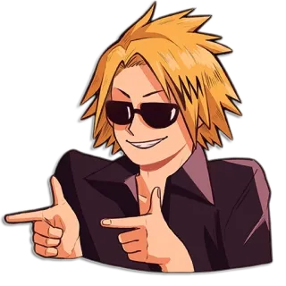 😁 84a4ea97 Denki Kaminari My Hero Academia Anime, My Hero Academia, Denki Kaminari, Personaggio, Sticker telegram sticker