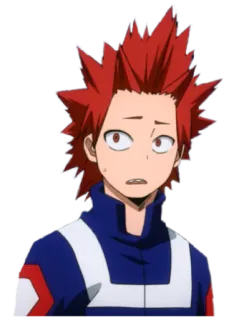 😧 35227a6b Eijiro Kirishima My Hero Academia anime, manga, kirishima, eijiro, red riot telegram sticker