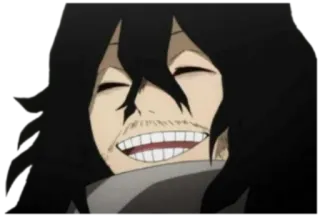 😁 3b090cda Shota Aizawa My Hero Academia anime, teacher, hero, tired, sleepy telegram sticker