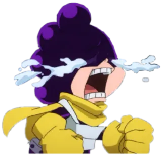 😭 51aa5bdd Minoru Mineta My Hero Academia anime, crying, boy, minoru mineta, my hero academia telegram sticker