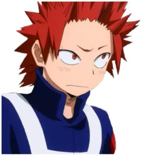 😳 64cff388 Eijiro Kirishima My Hero Academia anime, boy, hero, red hair, kirishima, eijiro telegram sticker