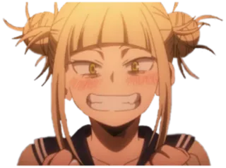 😁 7d50e10c Himiko Toga My Hero Academia anime, villain, girl, yandere, My Hero Academia, Toga telegram sticker