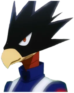 😊 bac88181 Fumikage Tokoyami My Hero Academia anime, hero, bird, tokoyami telegram sticker
