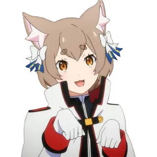 😊 0e14f6db Felix Argyle Re:Zero anime, cat ears, cute, Felix Argyle, Re:Zero whatsapp sticker