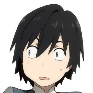 😳 7e6fbe31 Hiro Darling in the Franxx anime, manga, character, hiro, darling in the franxx whatsapp sticker
