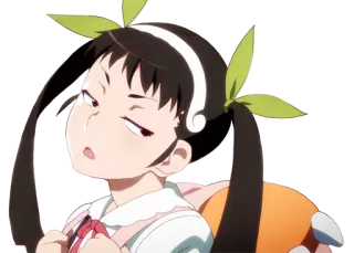 😒 dfc219bc Hachikuji Mayoi Monogatari series anime, character, hachikuji mayoi, monogatari series, lazy, smug whatsapp sticker