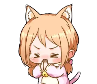 🙏 3e51fa51 สาวอนิเมะ, หูแมว, จิบิ, น่ารัก, คาวาอิ, อ้อนวอน, ขอโทษ telegram sticker