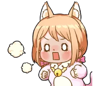 😱 cddebf2c สาวอนิเมะ, สาวหูแมว, จิบิ, โกรธ, น่ารัก, คาวาอิ, หูแมว telegram sticker