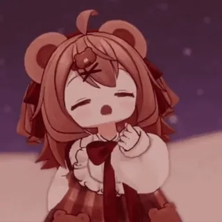 🐻 1f4ac0b0 อนิเมะ, คาวาอิ, ตัวละคร, น่ารัก, การ์ตูน, ภาพประกอบ telegram sticker