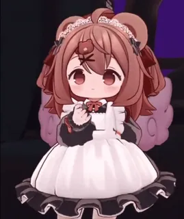 🐻 df86a2d3 สาวอนิเมะ, น่ารัก, เมด, การ์ตูน, ตุ๊กตา, ตัวละคร telegram sticker