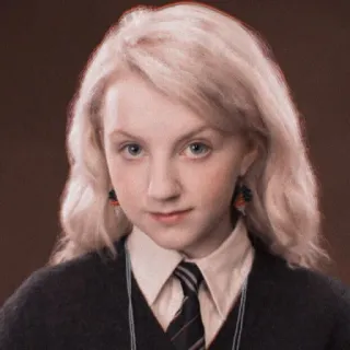 🙂 85b2c7c8 Luna Lovegood Harry Potter Луна Лавгуд, Гарри Поттер, ведьма, Хогвартс, портрет telegram sticker