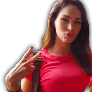 โ๏ธ 61e5fafa woman, peace, lips, pout telegram sticker