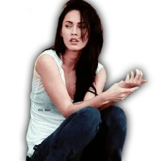 ๐ถ 89e13a36 Megan Fox actress, celebrity, woman, beautiful, person telegram sticker