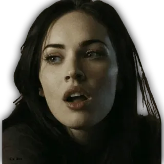 ๐ซ ed951342 Megan Fox actress, model, celebrity, woman, face telegram sticker