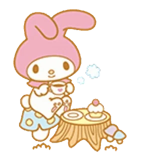 💖 1c3ce028 My Melody My Melody, Sanrio, lindo, kawaii, conejo, dibujos animados whatsapp sticker