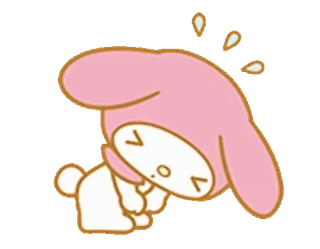 💖 3c74e5a0 My Melody My Melody, Sanrio, kawaii, lindo, personaje, rosa whatsapp sticker