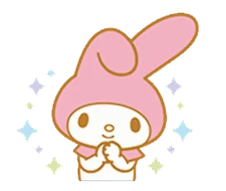 💖 885810b5 My Melody My Melody, Sanrio, kawaii, lindo, conejo, dibujos animados whatsapp sticker