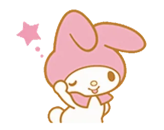 💖 b91c3dd4 My Melody My Melody, Sanrio, lindo, conejo, kawaii, rosa whatsapp sticker