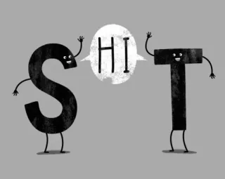 🖕 ce40cb3d HI lettering, saluto, bizzarro, personaggi, amichevole telegram sticker