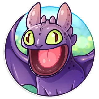 🤪 aedd9aa9 dessin animé, dragon, animal, mignon, fantaisie telegram sticker