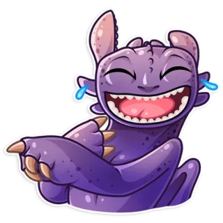 Toothless whatsapp stickers