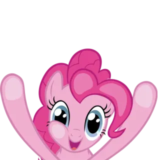 😍 a01dccb3 Pinkie Pie My Little Pony cartoon, pony, pinkie pie, cute, friendship, magic telegram sticker