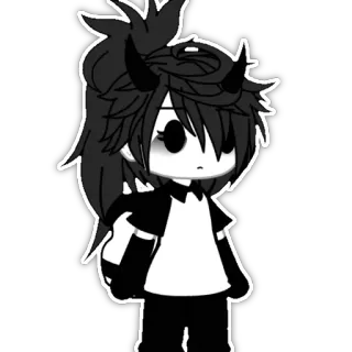 🥺 5c52a19b Gacha Life, Anime, Cartoon, Personage, Sticker telegram sticker