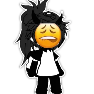 🌯 7c5a081b demon, emoji, gacha, avatar telegram sticker