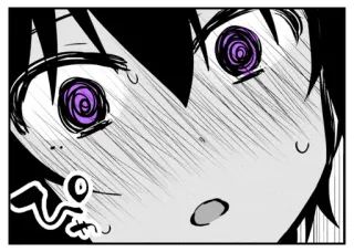 😱 36b37287 Манга, Аниме, Испуганный, Шокированный, Мультфильм telegram sticker