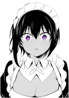 😲 44cb186d Аниме, Горничная, Манга, Каваи, Милый, Женщина telegram sticker