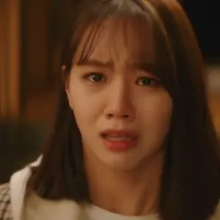 🤍 0165a34a wanita, kesal, menangis, sedih, emosional, potret whatsapp sticker