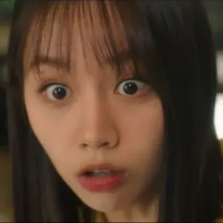 🤍 8a52bcc2 wanita, wajah, ekspresi, terkejut, potret, terkejut whatsapp sticker