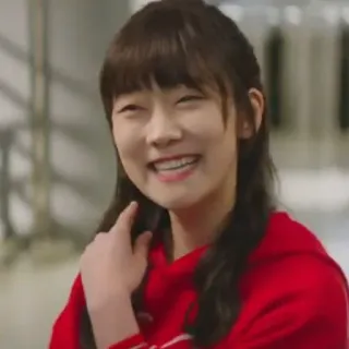 🤍 9f00eb97 wanita, tersenyum, orang, asia, bahagia whatsapp sticker