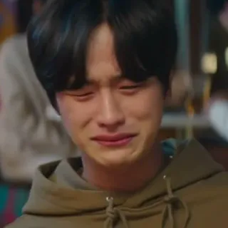 🤍 be0f9021 menangis, sedih, kesal, emosional, pria, air mata whatsapp sticker