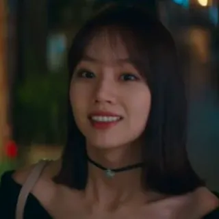 🤍 ef1ccb9d wanita, korea, asia, senyum, potret whatsapp sticker