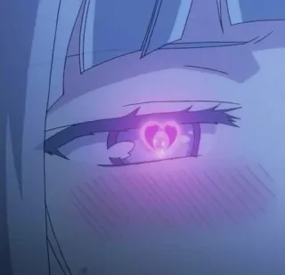 💓 02ac1b67 Аниме, Глаз, Сердце, Любовь, Милый, Персонаж, Румянец telegram sticker