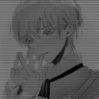 💓 1d5a16ac Аниме, Манга, Эскиз, Персонаж, Эстетика, Искусство telegram sticker