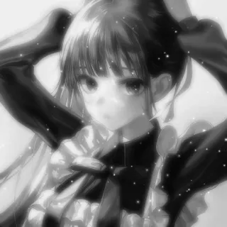 💓 4722f148 девушка аниме, манга, мультфильм, портрет, горничная telegram sticker