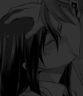 💓 736e369a Аниме, Поцелуи, Романтика, Пара, Манга, Любовь telegram sticker