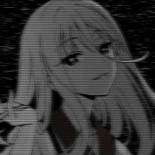 💓 ab3cdfc3 Аниме девушка, Манга, Цифровое искусство, Иллюстрация telegram sticker