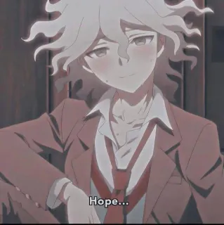 🙏 7a74f2bc Nagito Komaeda Danganronpa Hope... อนิเมะ, ความหวัง, Danganronpa, Nagito Komaeda, แฟนอาร์ต telegram sticker