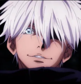 🌷 cec8b576 Satoru Gojo Jujutsu Kaisen อนิเมะ, โกโจ, มหาเวทย์ผนึกมาร, มังงะ, ผมขาว, ตัวละคร telegram sticker