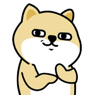 ✳️ 0c1a7c98 anjing, shiba inu, kartun, hewan, lucu, meme telegram sticker