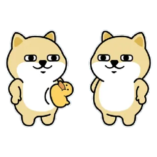 ✳️ 649e55dc anjing, imut, hewan, kartun, lucu, karakter telegram sticker