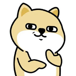 ✳️ 953b972d anjing, shiba inu, sombong, kartun, binatang, lucu, meme telegram sticker