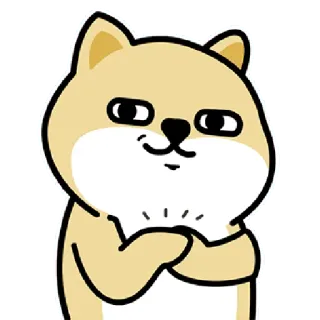 ✳️ 96446f9d anjing, kartun, hewan, lucu, shiba inu telegram sticker